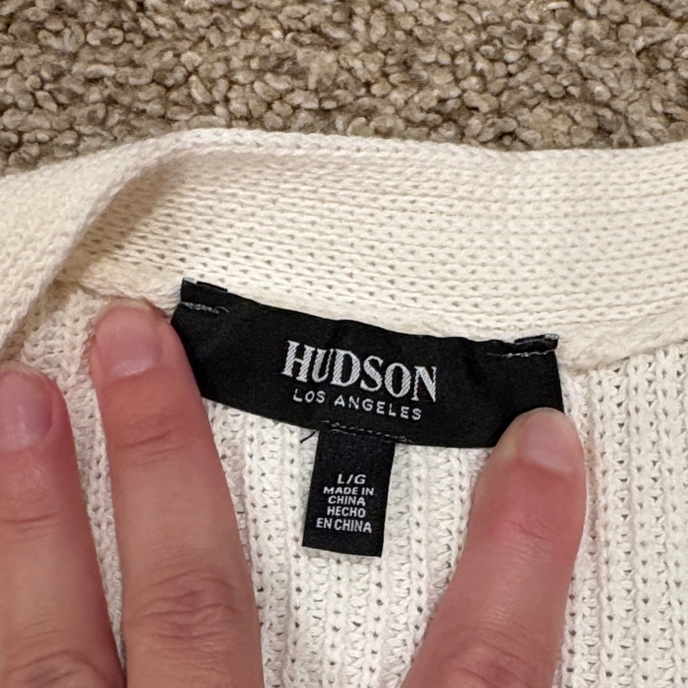 Hudson NWOT Off-White Cardigan Sweater - Picture 2 of 4